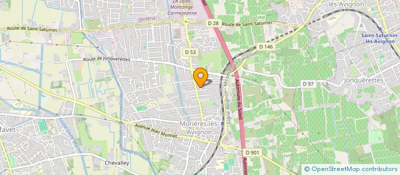 localisation de l'entreprise B.R.D.  MORIERES-LES-AVIGNON