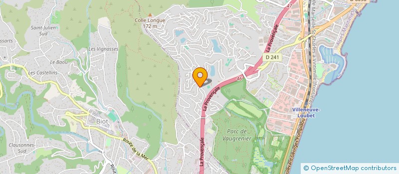 localisation de l'entreprise B R E  BIOT