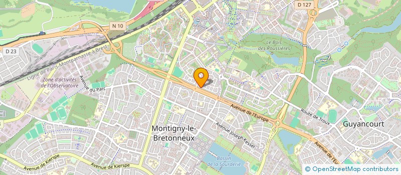 localisation de l'entreprise B.R ET D  MONTIGNY-LE-BRETONNEUX