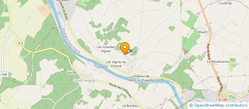localisation de l'entreprise B&R FINANCES à POULIGNY-SAINT-PIERRE