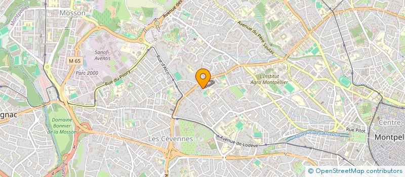 localisation de l'entreprise B-R FORMATION à MONTPELLIER