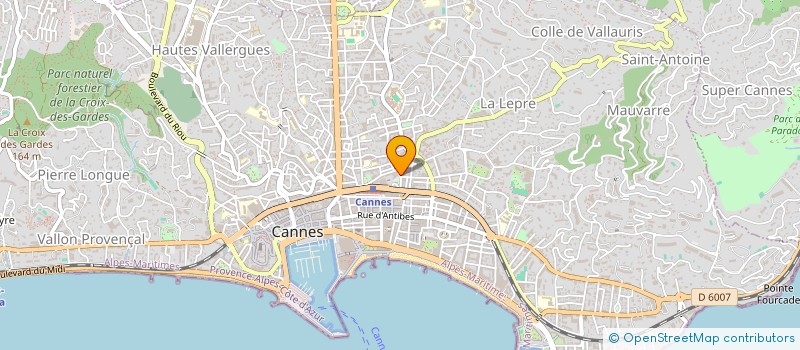 localisation de l'entreprise B R G à CANNES