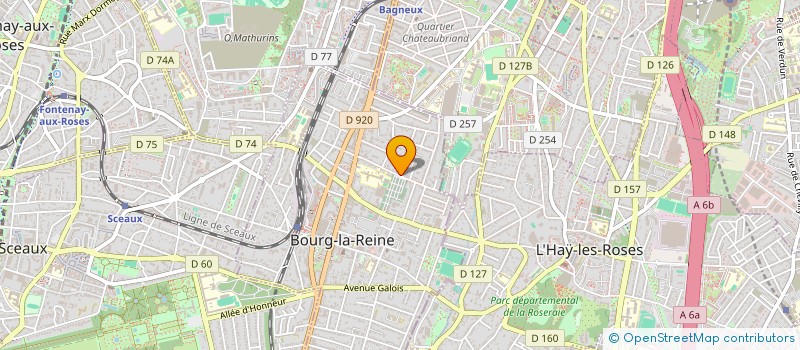 localisation de l'entreprise B.R.G. à BOURG-LA-REINE