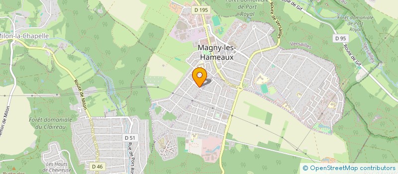 localisation de l'entreprise B.R.G INNOVATION  MAGNY-LES-HAMEAUX