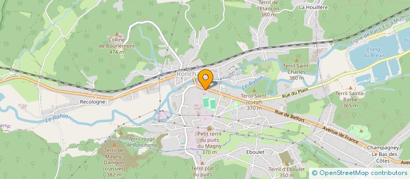 localisation de l'entreprise B.R IMMO  RONCHAMP