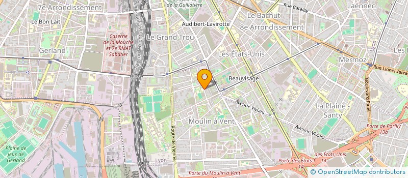 localisation de l'entreprise B.R IMMO  VENISSIEUX