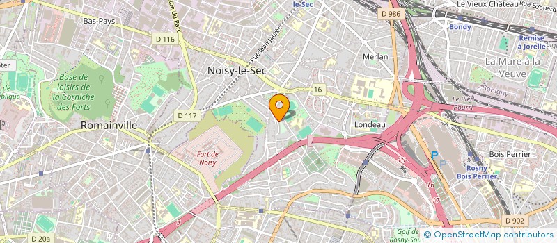 localisation de l'entreprise B & R IMMO à NOISY-LE-SEC
