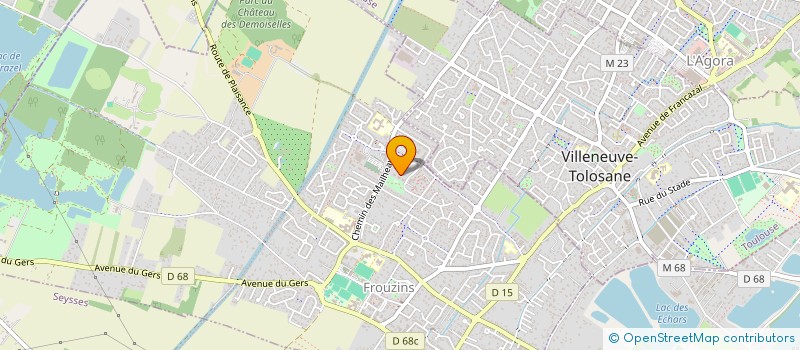 localisation de l'entreprise B&R IMMOBILIER  FROUZINS