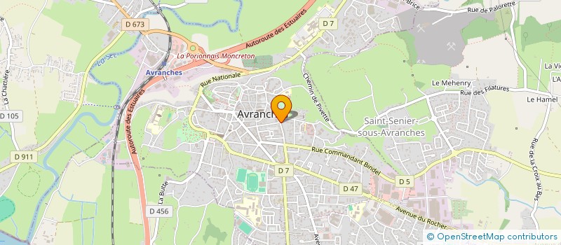 localisation de l'entreprise B.R. INVEST  AVRANCHES