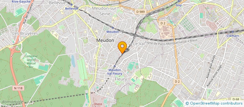 localisation de l'entreprise B.R.K.M.A. à MEUDON