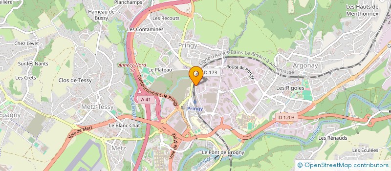 localisation de l'entreprise B.R.M. à ANNECY