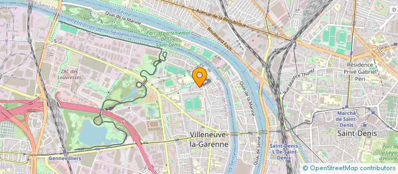 localisation de l'entreprise B.R.M  VILLENEUVE-LA-GARENNE