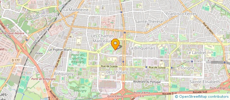 localisation de l'entreprise B.R.M.S.  RENNES