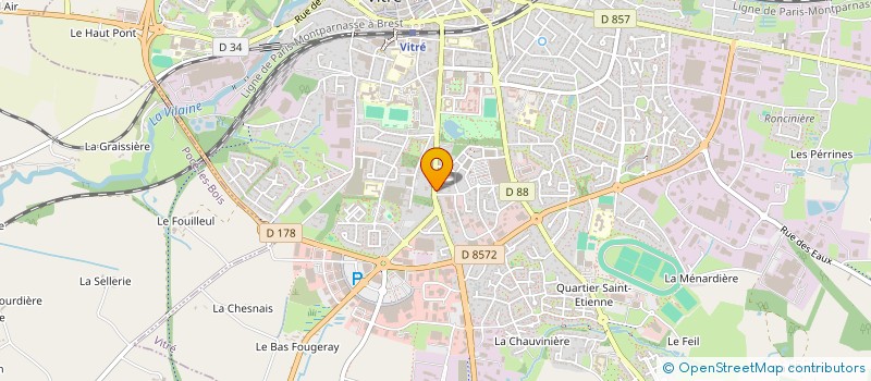 localisation de l'entreprise B.R.N.  VITRE