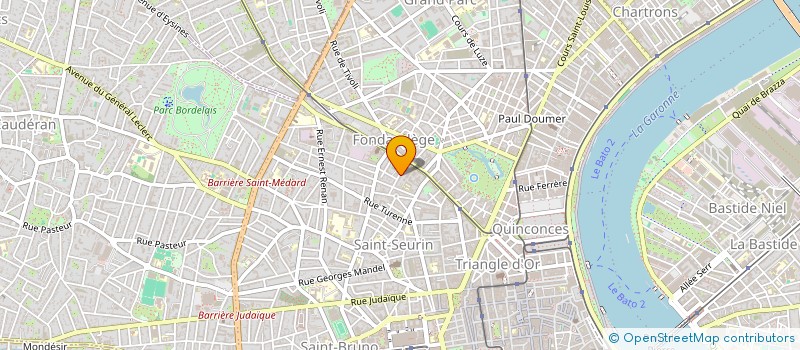 localisation de l'entreprise B.R.O.M CAPITAL  BORDEAUX