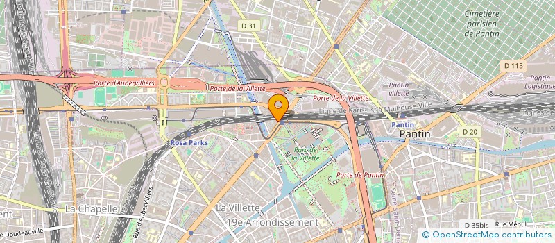 localisation de l'entreprise B.R.P  PARIS