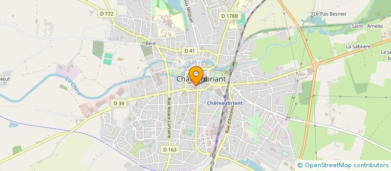 localisation de l'entreprise B.R PRO à CHATEAUBRIANT