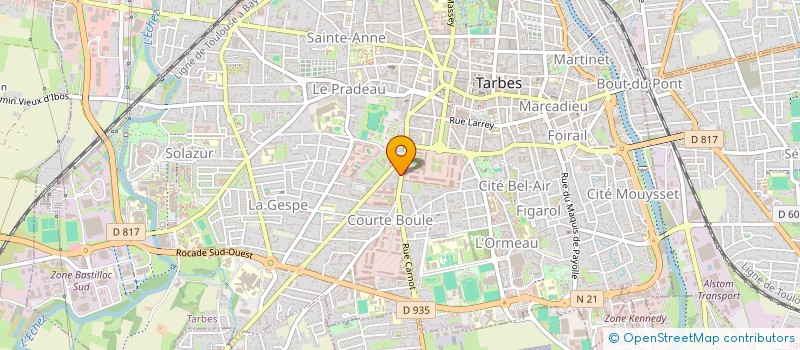 localisation de l'entreprise B.R.R  TARBES