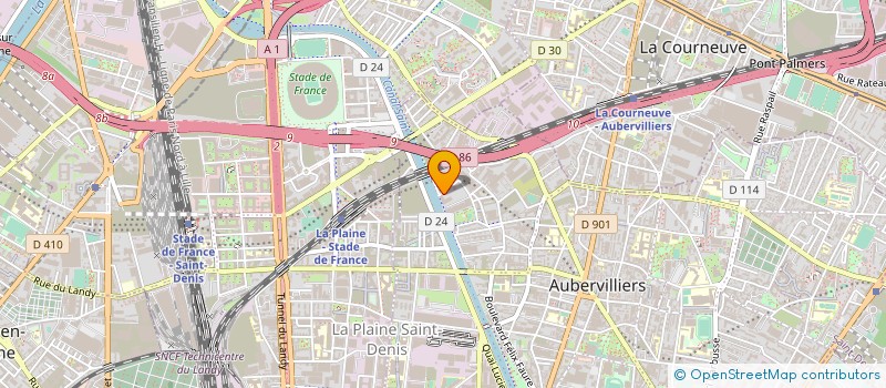 localisation de l'entreprise B R T C à AUBERVILLIERS