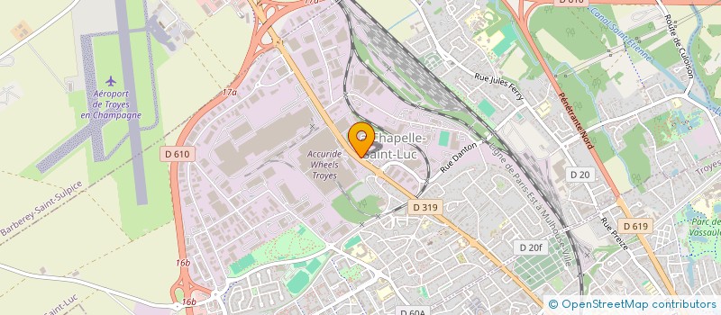 localisation de l'entreprise B.R TRANS  LA CHAPELLE-SAINT-LUC