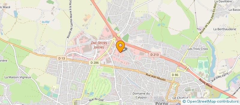 localisation de l'entreprise B.R.V. à PORNIC
