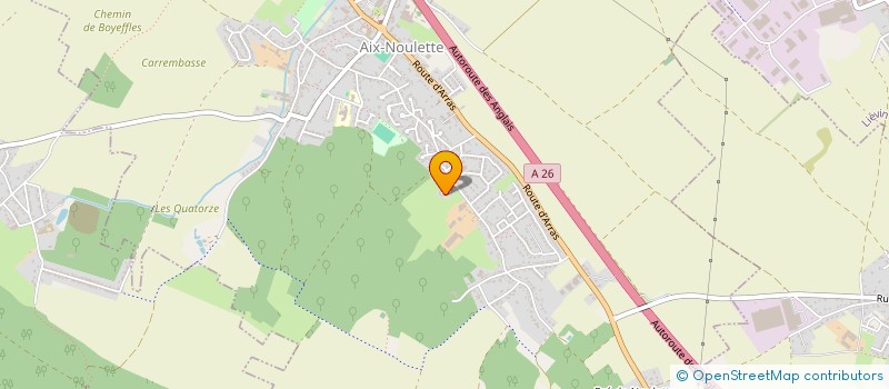 localisation de l'entreprise B.R.W.  AIX NOULETTE