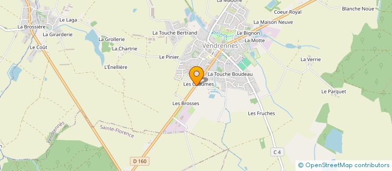 localisation de l'entreprise B'RAIDY  VENDRENNES