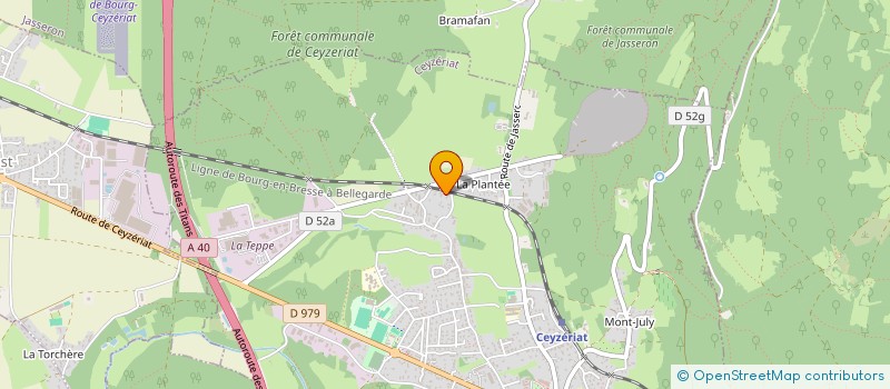 localisation de l'entreprise B'RENOV à CEYZERIAT