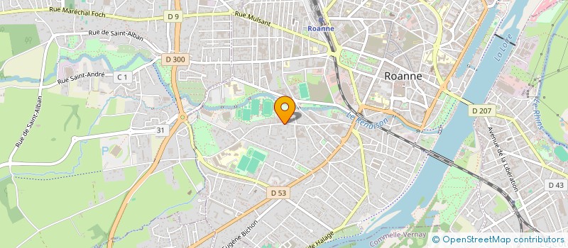 localisation de l'entreprise B RENOV  ROANNE