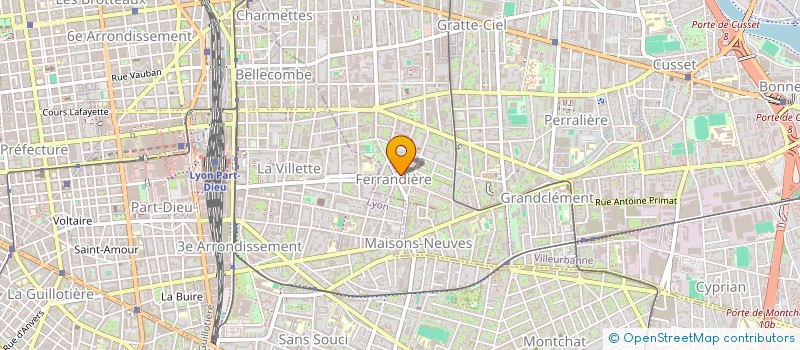 localisation de l'entreprise B-REYNOV  VILLEURBANNE