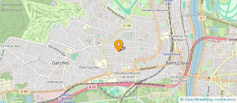 localisation de l'entreprise B.ROESER-HERLIN CONSEIL  SAINT-CLOUD