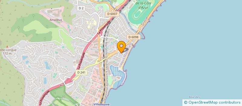 localisation de l'entreprise B-ROHDE  VILLENEUVE-LOUBET