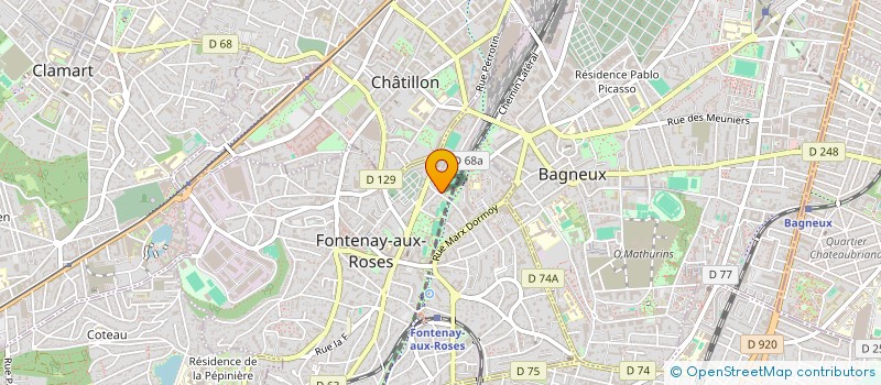 localisation de l'entreprise B-ROLL PRODUCTIONS à FONTENAY-AUX-ROSES