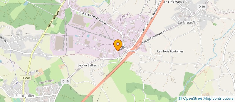 localisation de l'entreprise B.S.2D à TREGUEUX