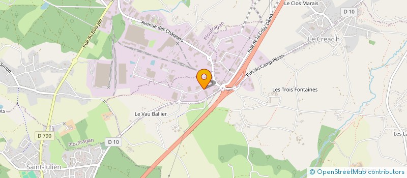 localisation de l'entreprise B.S.2D. AMIANTE à TREGUEUX