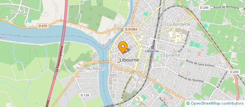 localisation de l'entreprise B.S à LIBOURNE