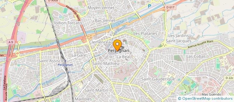 localisation de l'entreprise B.S.  PERPIGNAN