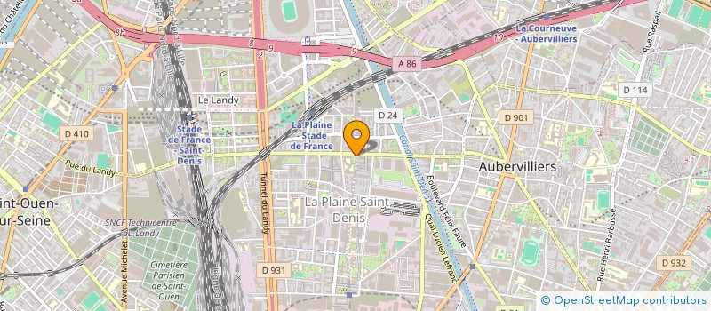 localisation de l'entreprise B.S à SAINT-DENIS