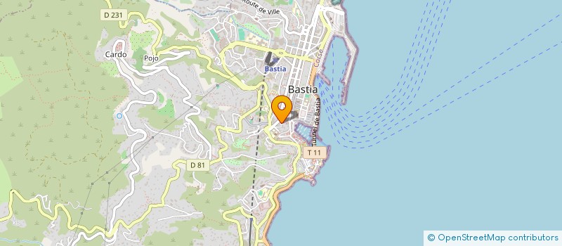localisation de l'entreprise B.S. à BASTIA