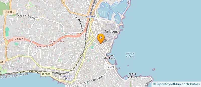localisation de l'entreprise B & S  ANTIBES