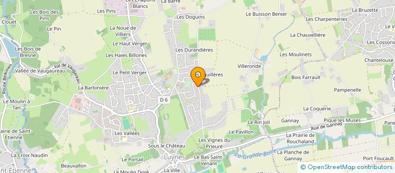 localisation de l'entreprise B&S  LUYNES