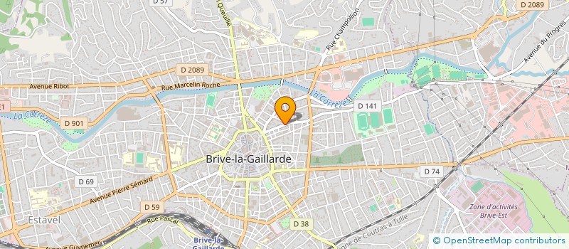 localisation de l'entreprise B & S  BRIVE-LA-GAILLARDE