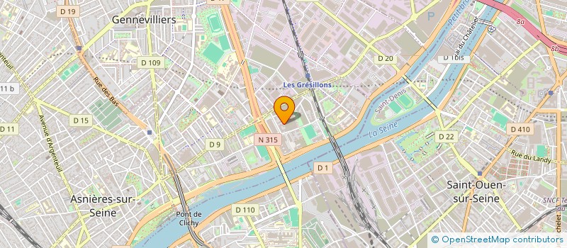 localisation de l'entreprise B S  ASNIERES-SUR-SEINE