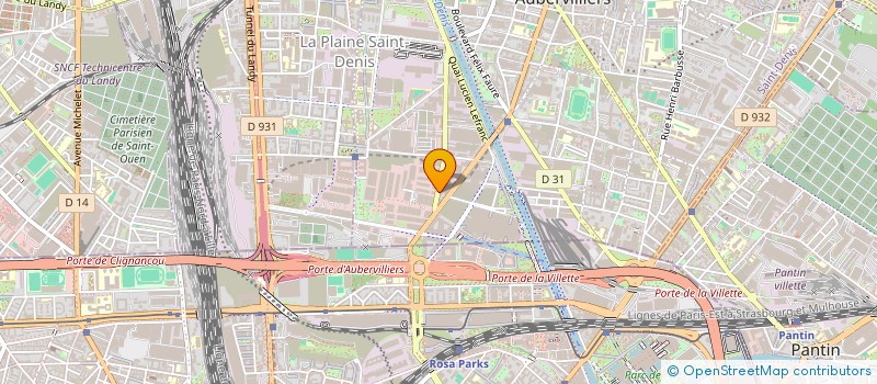 localisation de l'entreprise B.S.A. à AUBERVILLIERS
