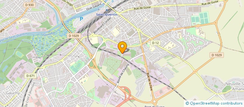 localisation de l'entreprise B S A  SAINT-QUENTIN