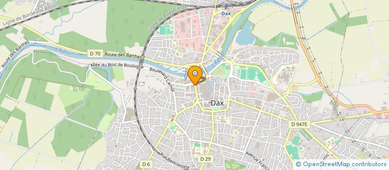 localisation de l'entreprise B.S.A.  SEIGNOSSE