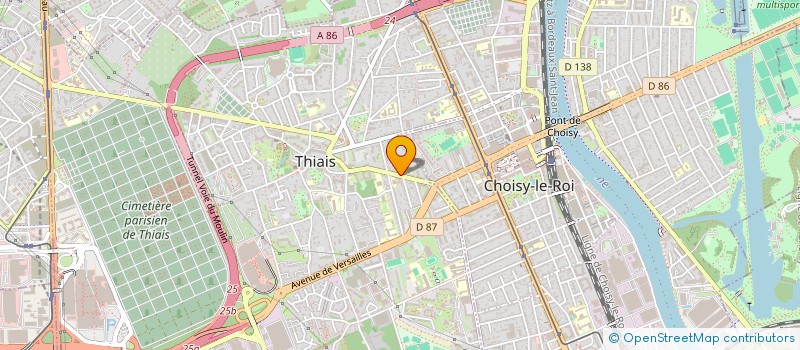 localisation de l'entreprise B.S.A BAT  THIAIS