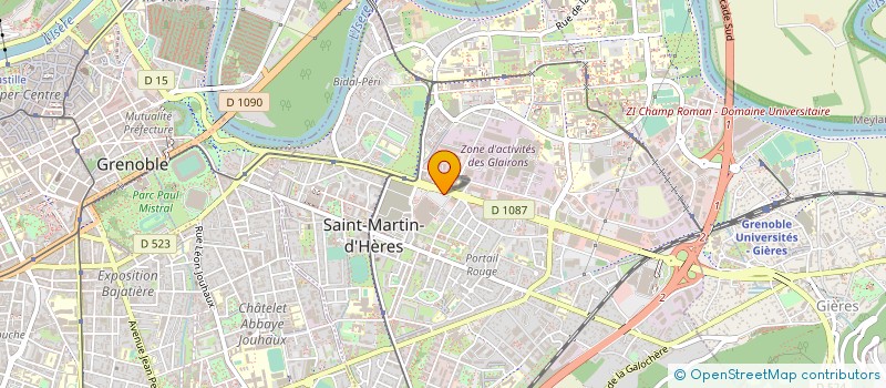 localisation de l'entreprise B S B  SAINT-MARTIN-D'HERES