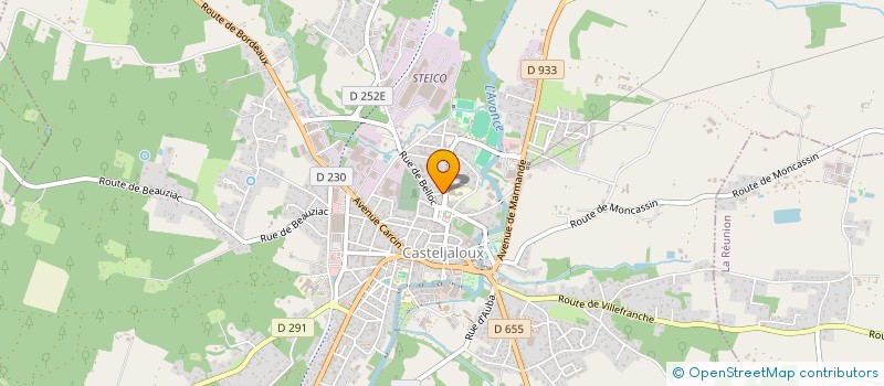 localisation de l'entreprise B.S.B  CASTELJALOUX