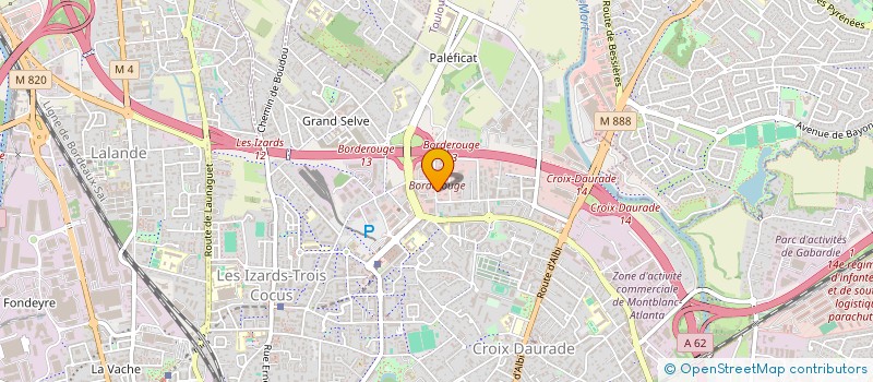 localisation de l'entreprise B.S.B HYDRO à MONTAUBAN